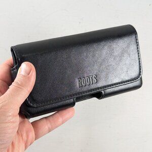 ROOTS adjustable smart phone pouch, cell phone holster with belt clip